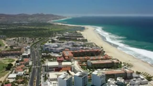 SAN JOSE DEL CABO MEXICO-2020: Drone Footage Of Mexican Coastal Town Located