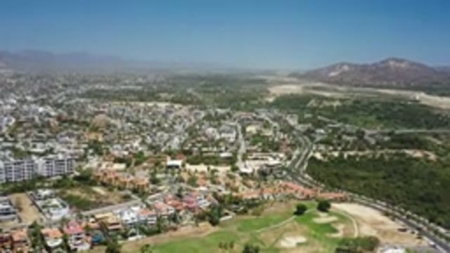 SAN JOSE DEL CABO MEXICO-2020: The View From The Sky Of The Beautiful City And