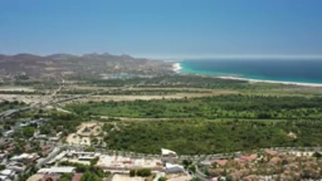 SAN JOSE DEL CABO MEXICO-2020: Beautiful Small City By The Calm Beach Seen By A