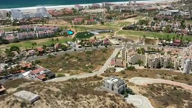 SAN JOSE DEL CABO MEXICO-2020: Very Large View Of A Suburban Neighborhood With Modern Homes