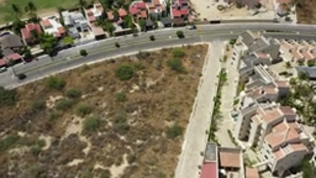 SAN JOSE DEL CABO MEXICO-2020: View From The Sky Of A Road