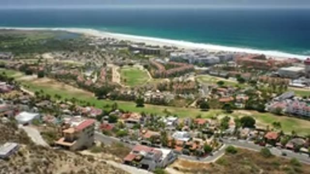 SAN JOSE DEL CABO MEXICO-2020: Seaside View Of Houses And Lands From Village