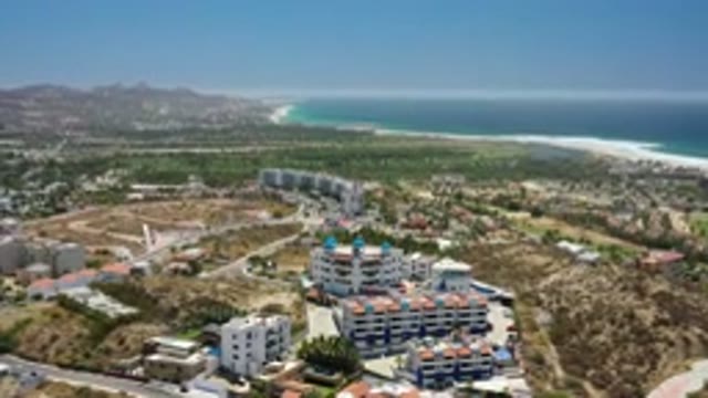 SAN JOSE DEL CABO MEXICO-2020: Beautiful Resort Buildings Recorded From The Sky