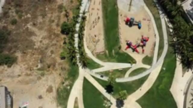 SAN JOSE DEL CABO MEXICO-2020: Top View Of A Landscaped Park