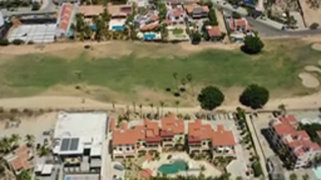 SAN JOSE DEL CABO MEXICO-2020: Overhead View Of A Town Area With Lots Of Trees