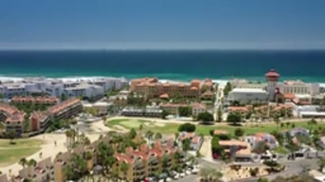 SAN JOSE DEL CABO MEXICO-2020: A Topside View Of A Landscaped Township And A