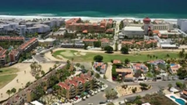 SAN JOSE DEL CABO MEXICO-2020: Ocean Beach Sand Buildings Hot