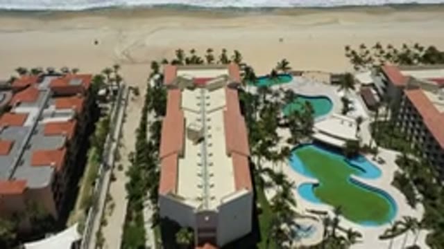 SAN JOSE DEL CABO MEXICO-2020: Top View of The Finest Beach Hotel in San Jose