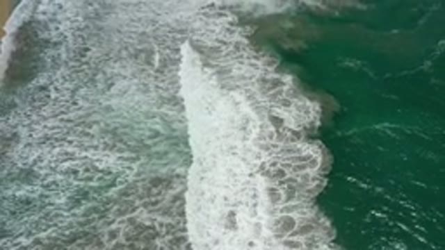 SAN JOSE DEL CABO MEXICO-2020: Amazing Drone Shot Captures Ocean Waves In The