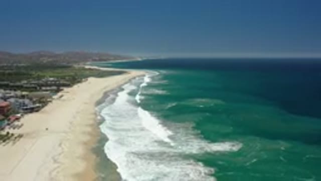 SAN JOSE DEL CABO MEXICO-2020: The Big Ocean Has A Ripple Effect That Is Pushing
