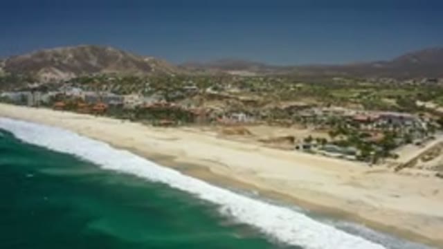 SAN JOSE DEL CABO MEXICO-2020: Aerial View Of This Paradisiacal Beach In