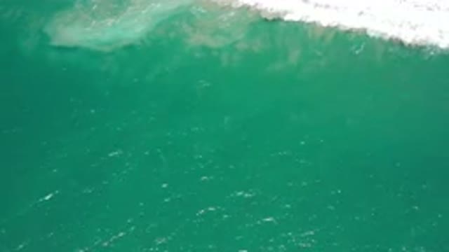 SAN JOSE DEL CABO MEXICO-2020: Aerial View Of A Large Wave Beginning To Form In