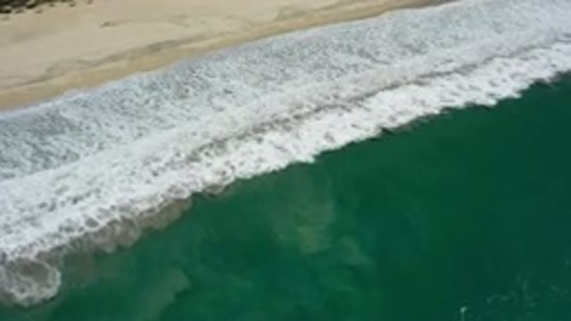 SAN JOSE DEL CABO MEXICO-2020: Beautiful Dark Green Water Sea With Calm Waves