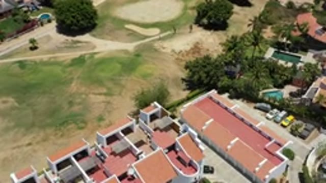 SAN JOSE DEL CABO MEXICO-2020: Drone Captures Beautiful Neighborhood With Trees