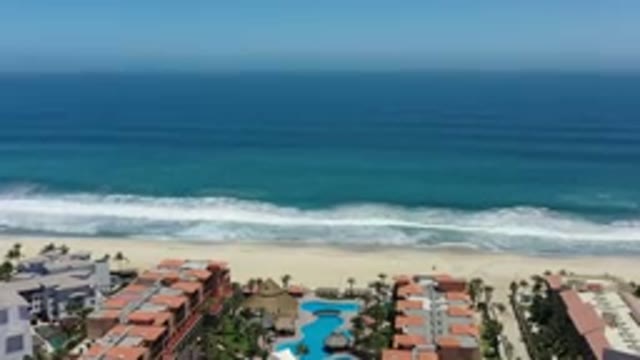 SAN JOSE DEL CABO MEXICO-2020: Fantastic View of The Blue Massive Sea in San