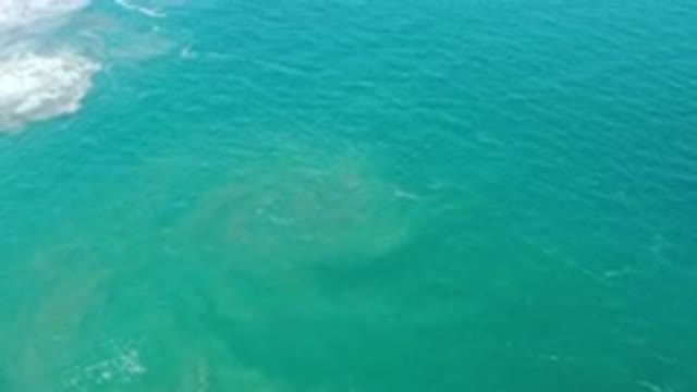 SAN JOSE DEL CABO MEXICO-2020: Shallow Clear Sea With Suspended Sand Under Water