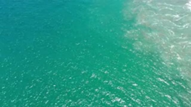SAN JOSE DEL CABO MEXICO-2020: Aerial View Of Ocean Waves From Above