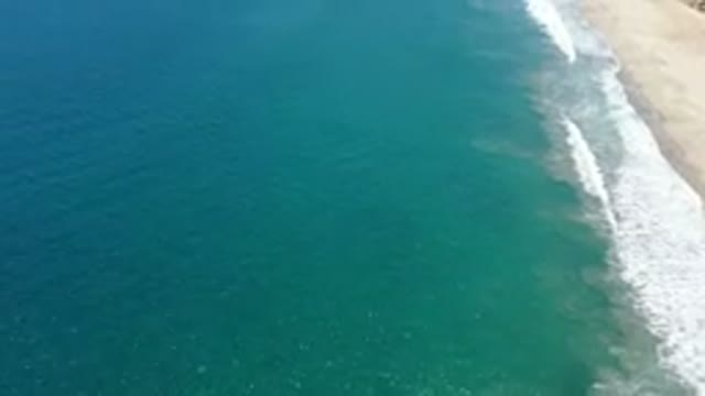 SAN JOSE DEL CABO MEXICO-2020: Aerial View Of A Beach With Sand Blue Water And