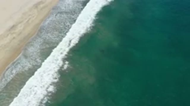 SAN JOSE DEL CABO MEXICO-2020: Beautiful Aerial View Of The Sea Breaking On The
