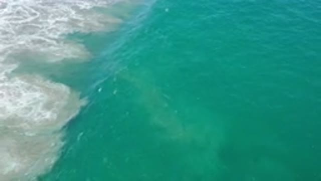 SAN JOSE DEL CABO MEXICO-2020: A Body Of Water Is Moving Rapidly With The White
