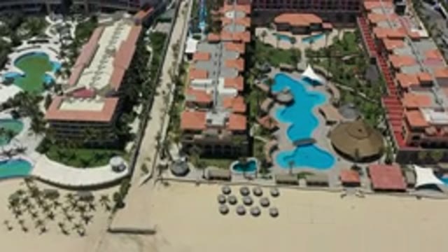 SAN JOSE DEL CABO MEXICO-2020: Apartments Have Pretty Swimming Pools And Hottubs