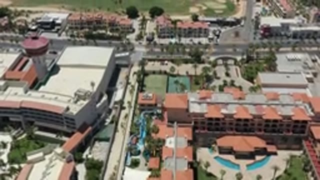 SAN JOSE DEL CABO MEXICO-2020: Top Side View Of A Beautiful Landscaped City With