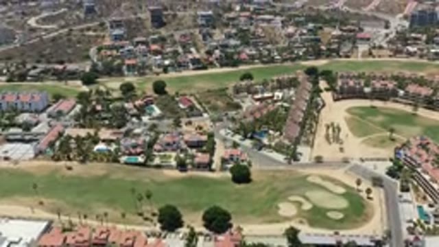SAN JOSE DEL CABO MEXICO-2020: Aerial View Of The Whole City Which Seems Very
