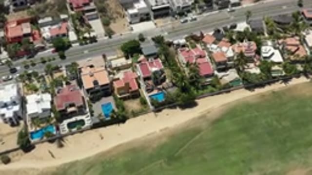 SAN JOSE DEL CABO MEXICO-2020: Aerial View Of A Tree-Lined Neighborhood