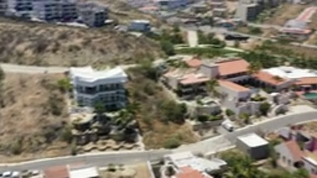 SAN JOSE DEL CABO MEXICO-2020: Upper Class Neighborhood With Pools And Big Houses