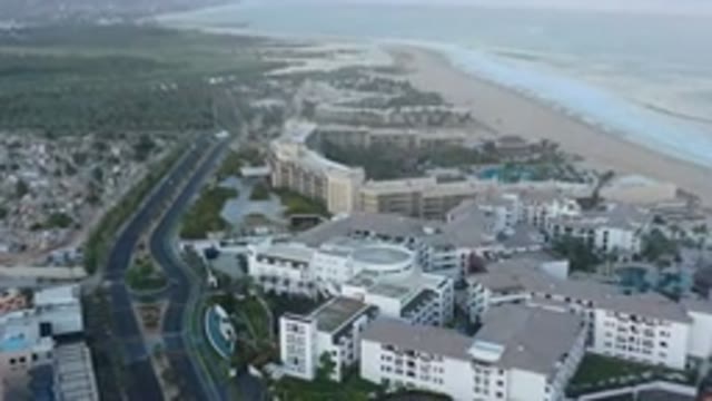 SAN JOSE DEL CABO MEXICO-2020: A Nice View Of A Resort Roads Shore And The Ocean