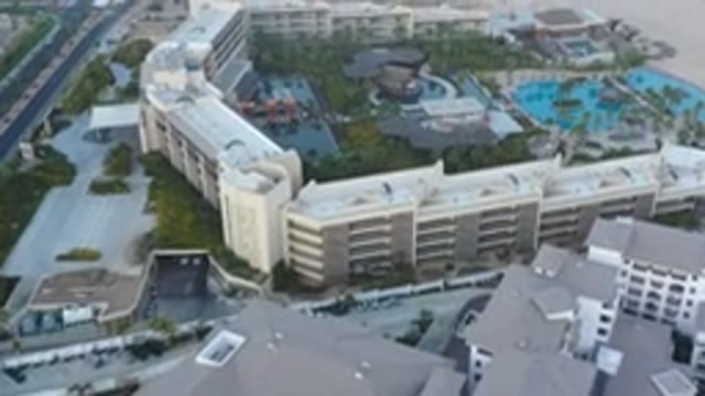 SAN JOSE DEL CABO MEXICO-2020: A View Of A Large Resort Next To The Ocean