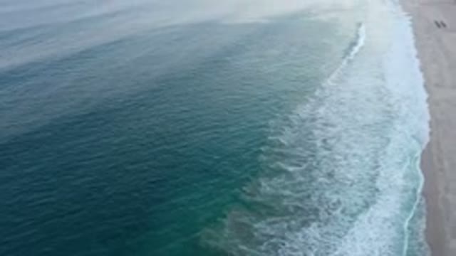 SAN JOSE DEL CABO MEXICO-2020: Aerial View of Beautiful Sandy Beach with Rolling Waves
