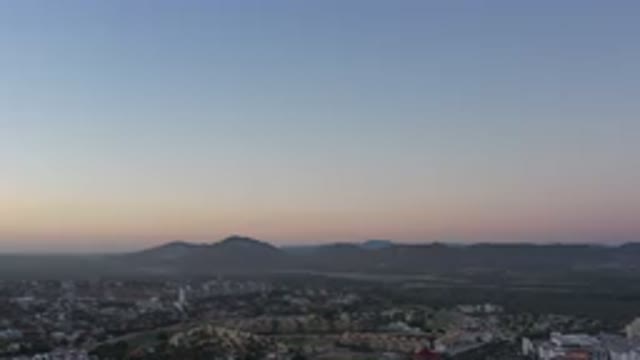 SAN JOSE DEL CABO MEXICO-2020: View Across An Urban Area To The Hills On The Horizon