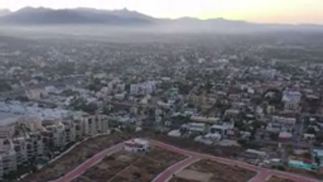 SAN JOSE DEL CABO MEXICO-2020: Sky Expanding While Viewing Beautiful Buildings