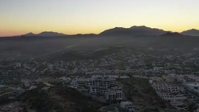SAN JOSE DEL CABO MEXICO-2020: Beautiful View Of The Mountains Next To Suburban