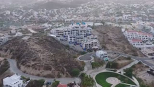 SAN JOSE DEL CABO MEXICO-2020: Stunning Aerial View Of A City With The Focus On