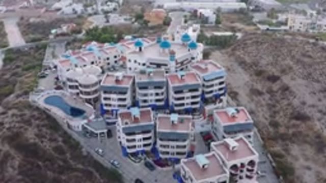 SAN JOSE DEL CABO MEXICO-2020: Aerial View Of A Summer Holiday Complex