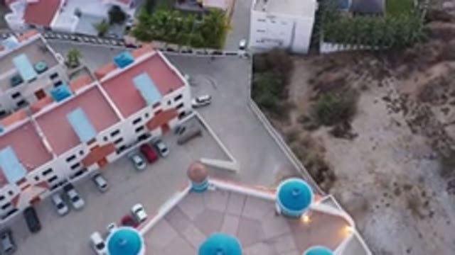 SAN JOSE DEL CABO MEXICO-2020: Drone Camera In The Sky Captures Houses And Cars