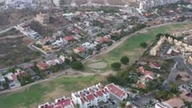 SAN JOSE DEL CABO MEXICO-2020: Aerial View Of Residential Area With A Mix Of