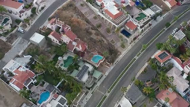 SAN JOSE DEL CABO MEXICO-2020: Top Straight View Of A Town With Beautiful Landscape