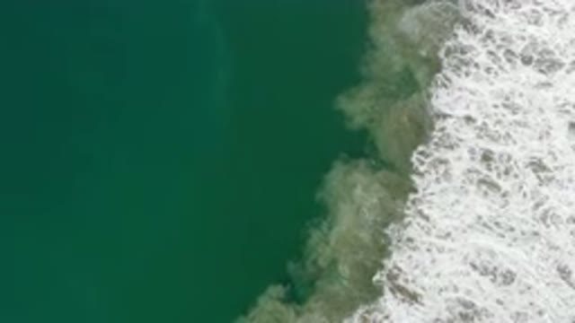 LOS CABOS MEXICO-2020: Waves Breaking Close To Shore With Whitewash And Clean