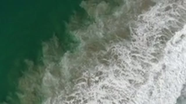 LOS CABOS MEXICO-2020: White Cap Rough Seas Green And White Contrasting Next To