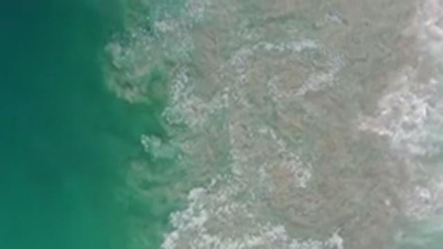 LOS CABOS MEXICO-2020: Beautiful But Oddly Looking Blue Water Sea Waves Crashing