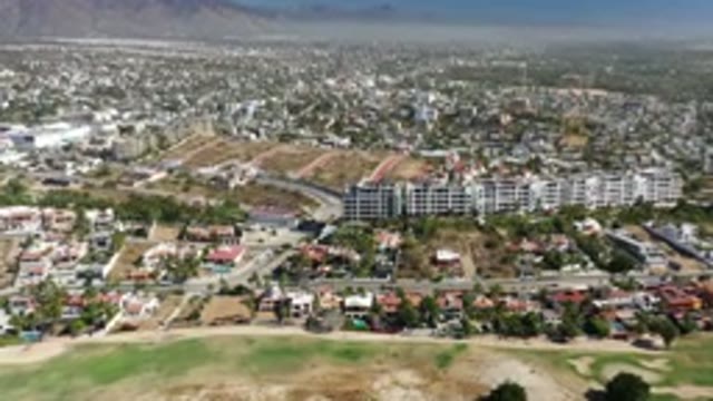 LOS CABOS MEXICO-2020: A Small Town Seen From Above In The Mountains Beautiful