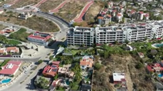 LOS CABOS MEXICO-2020: Buildings Are Spread Out Across Big Countryside With