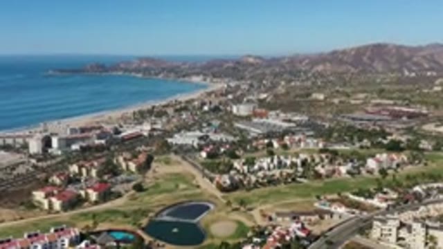LOS CABOS MEXICO-2020: A View Of A Suburban Area With Buildings And Roads