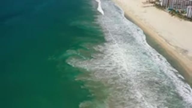 LOS CABOS MEXICO-2020: Big Aqua Ocean Has A Ripple Effect That Is Pushing Up To