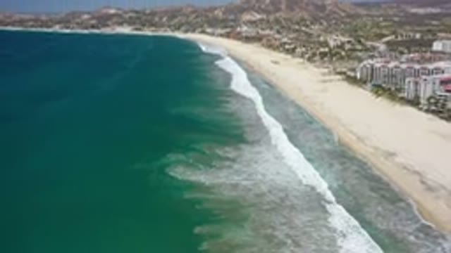 LOS CABOS MEXICO-2020: The Big Ocean Has A Ripple Effect That Is Pushing Up To