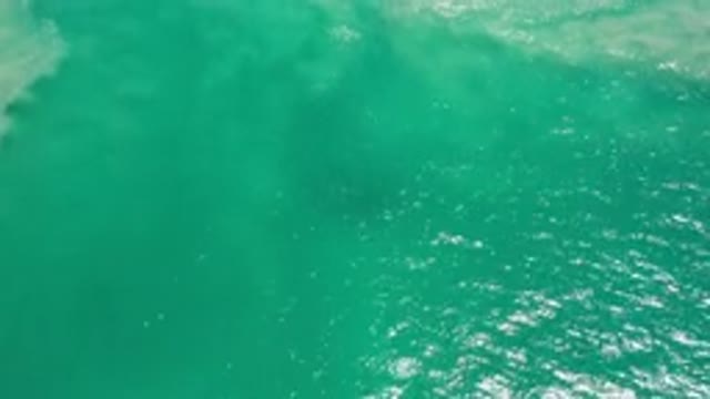 LOS CABOS MEXICO-2020: Aerial Footage Of A Beautiful Green And Deep Sea