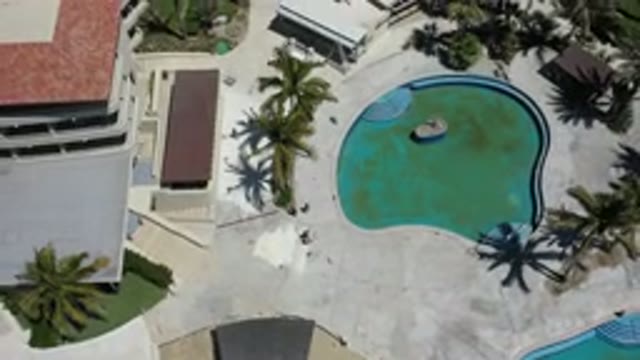 LOS CABOS MEXICO-2020: Coconut Trees Pool And Buildings Of This Beautiful Resort